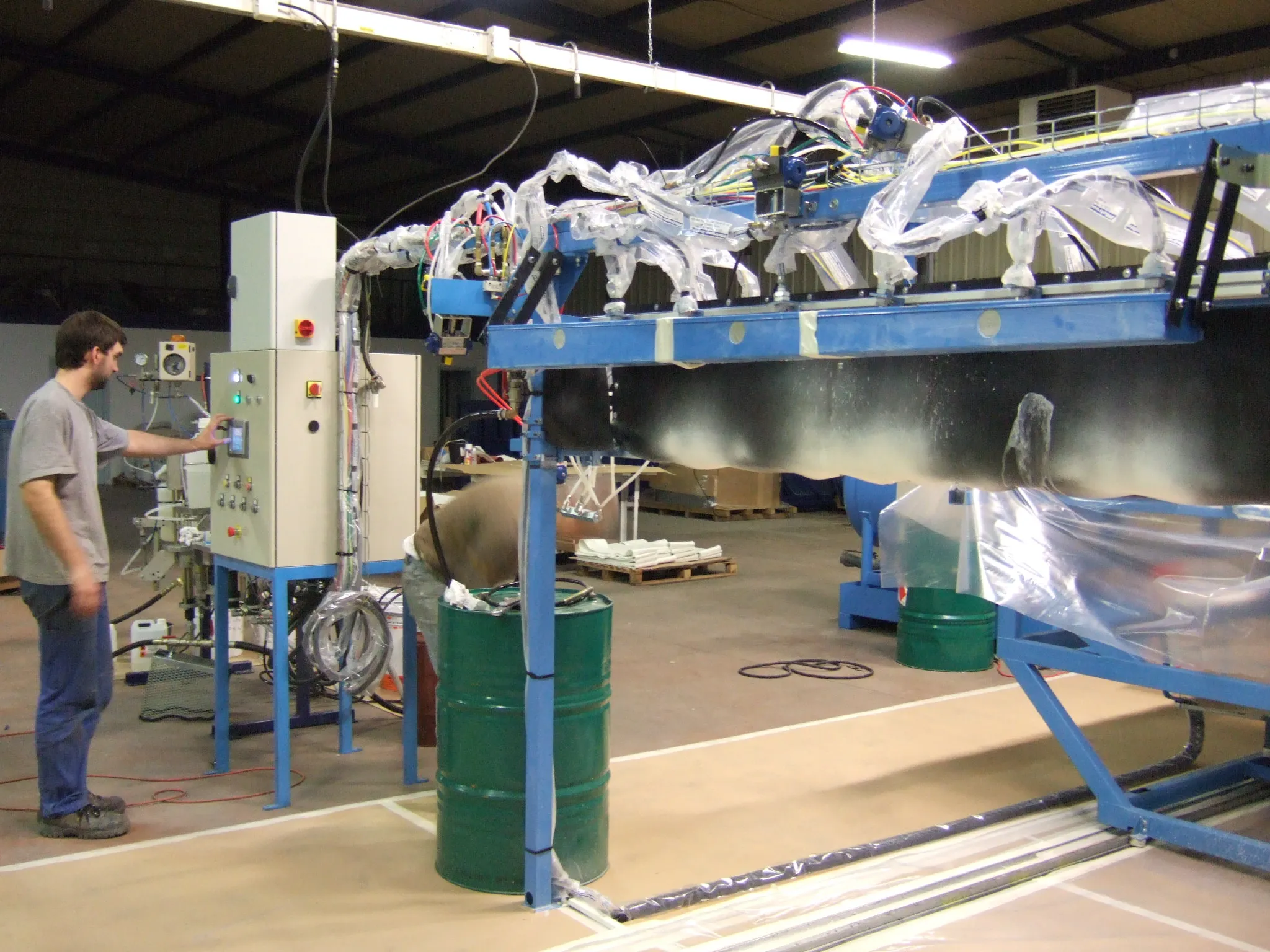 Chaîne de production sur presse